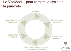 VitaMeal rompre le cicle de la pauvreté